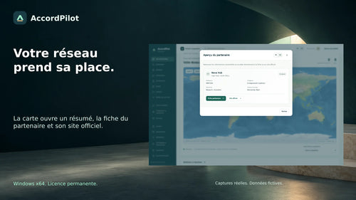 Carte des partenaires AccordPilot — FR, données fictives